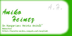 aniko heintz business card